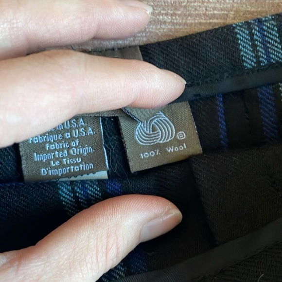 (2) Vintage Calvin Klein Pure Wool High Rise Plaid School Girl Skirt - Picture 6 of 14